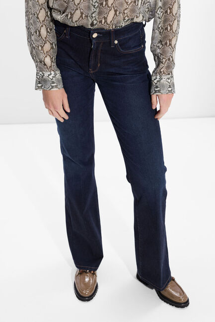 Donkerblauwe CAMBIO Flared broek PARIS FLARED - large