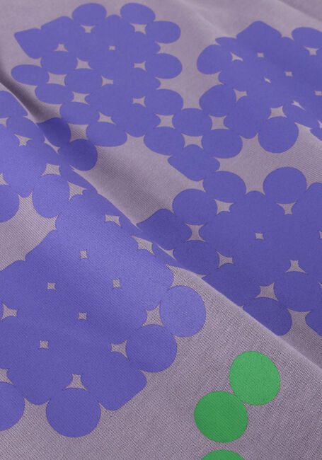 Paarse FLANEUR Sweater PIXEL FLOWER ZIP UP - large