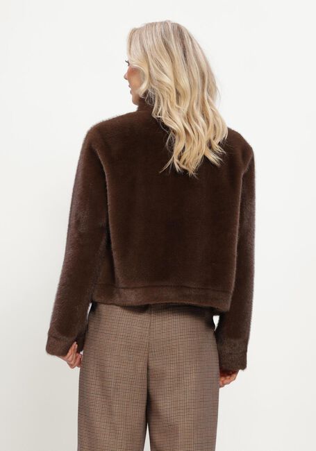 Bruine LUISA CERANO Faux fur jas JACKE IN NERZ-OPTIK - large