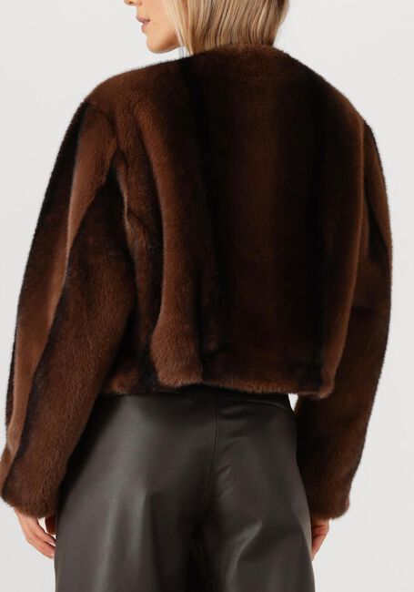 Bruine STUDIO AR Faux fur jas CELESTE - large