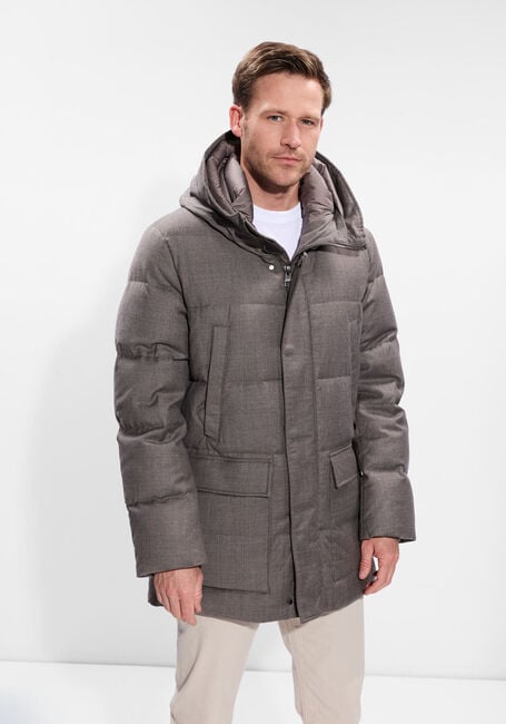 Taupe DUNO Gewatteerde jas DONBART BOLZANO Taupe DUNO Gewatteerde jas DONBART BOLZANO - large