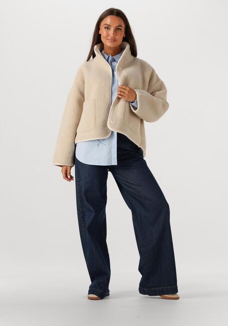 Beige KNIT-TED Teddy jas JILL - large