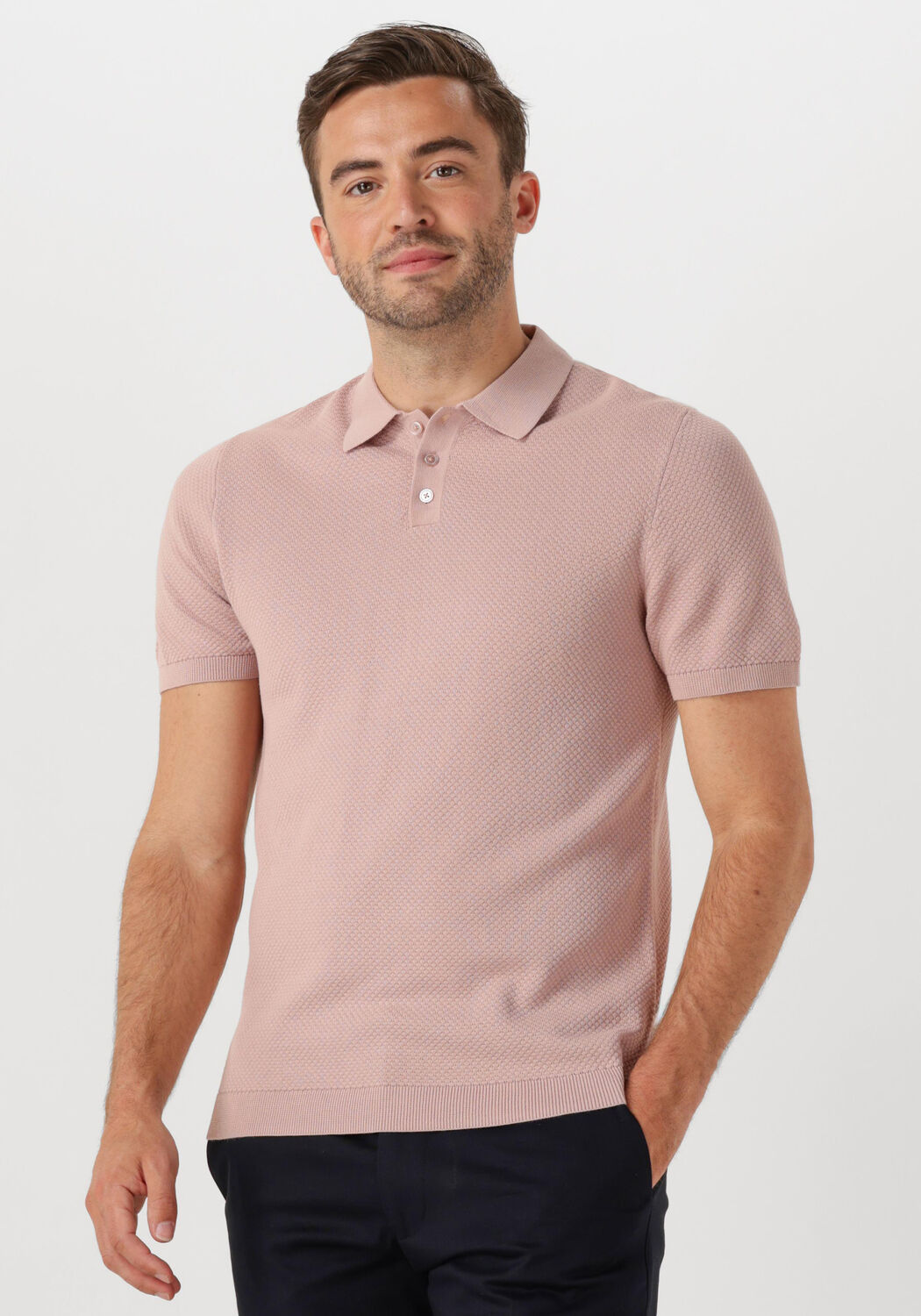 Drykorn Polo Heren Triton 420187, Maat: L, Kleur: Roze