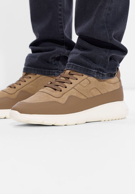 Camel HOGAN Lage sneakers INTERACTIVE3 ALLACCIATO PELLE - large