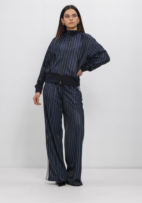 Donkerblauwe HAUTE L'AMITI&Eacute; Truien/vesten PIN STRIPE ZIP SWEAT - large