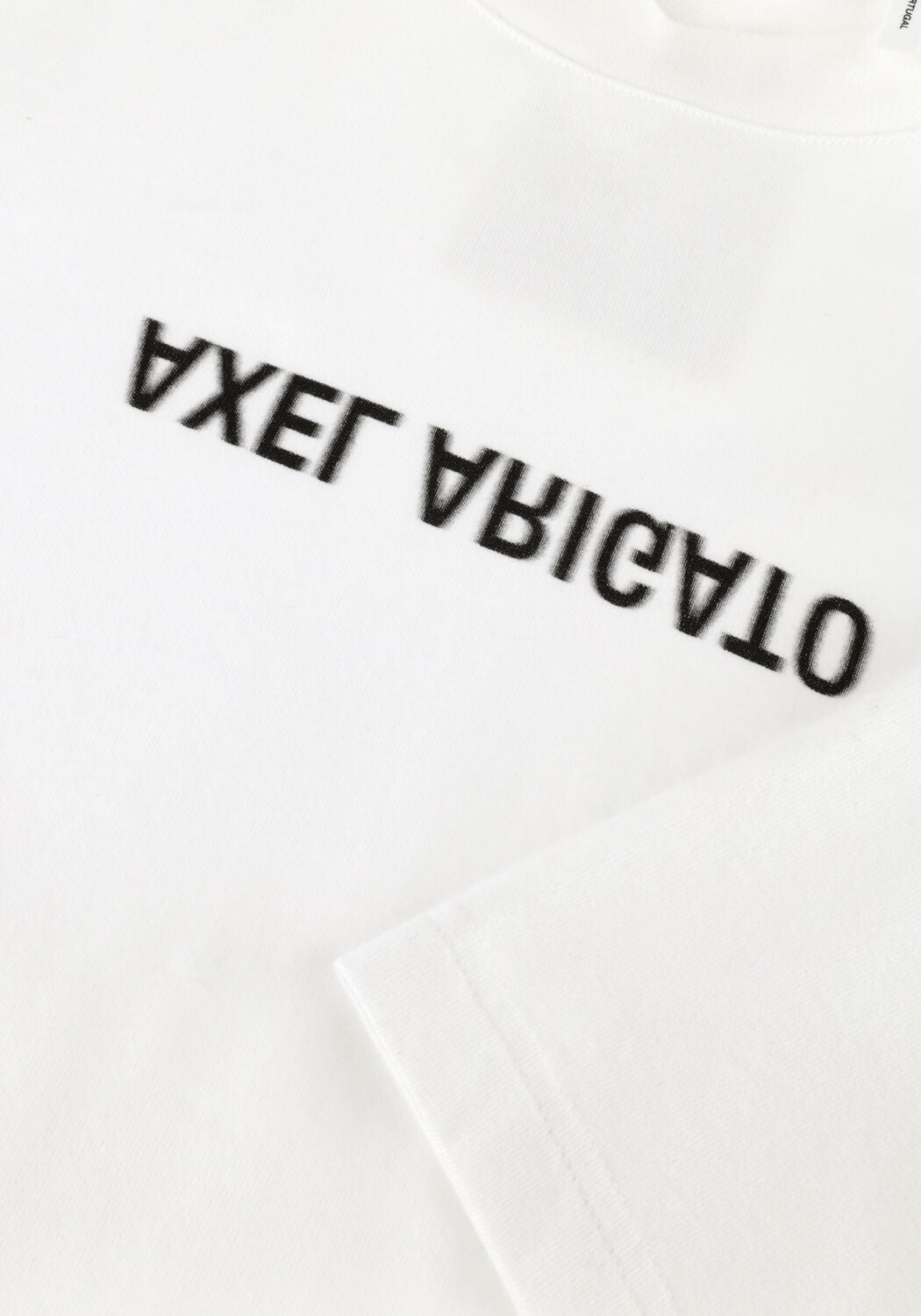 Witte AXEL ARIGATO T-shirt DISTORT WASHED T-SHIRT - large
