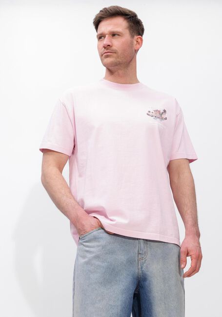 Lichtroze NEW AMSTERDAM SURF ASSOCIATION Polo TROPICAL TEE - large