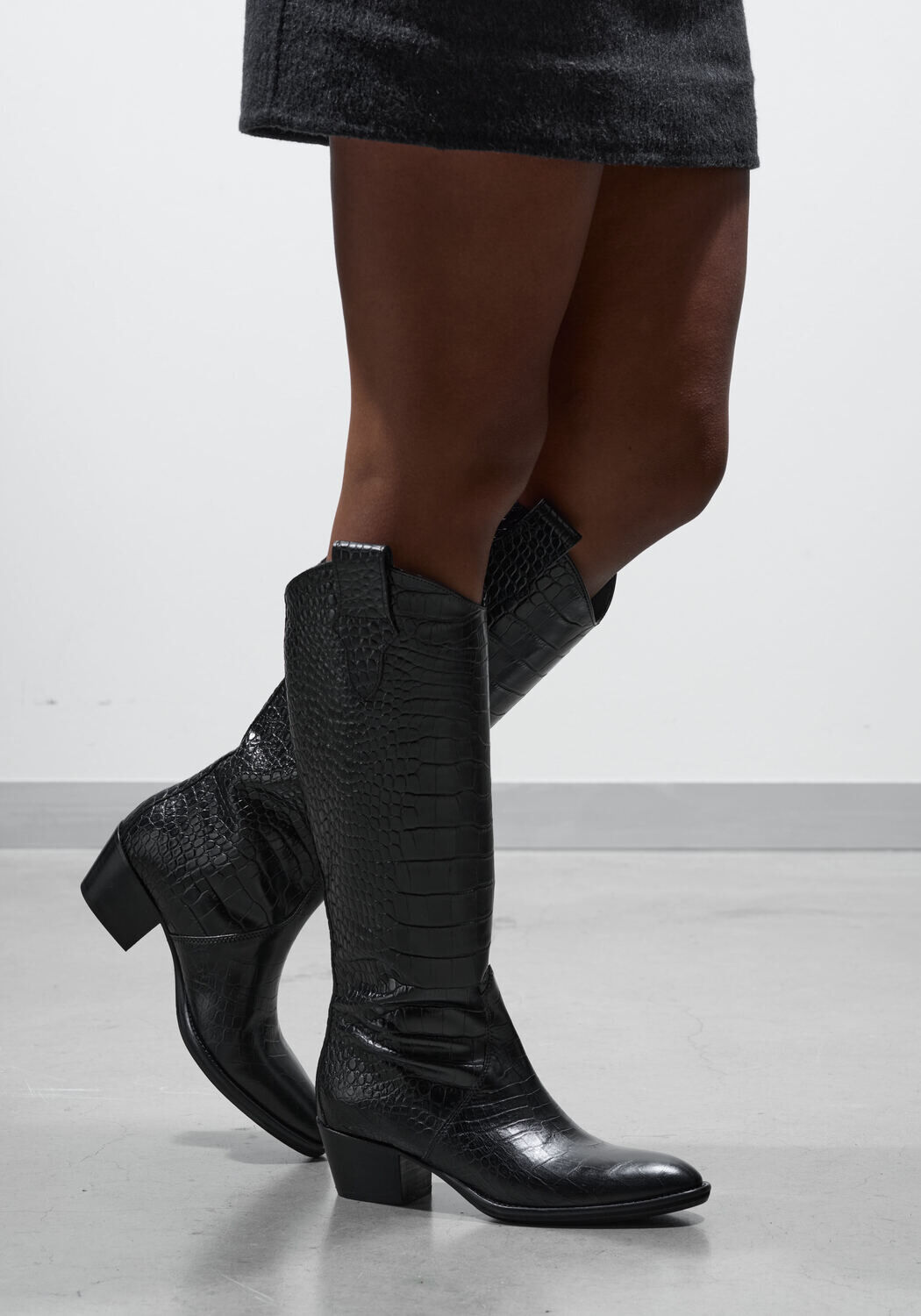 Zwarte STEFANO LAURAN Hoge laarzen 702-08 - medium