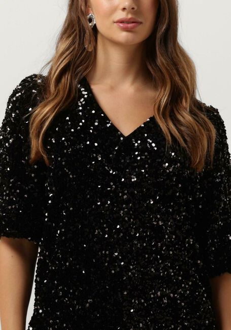 Zwarte SECOND FEMALE Mini jurk WINTERNALIA DRESS - large