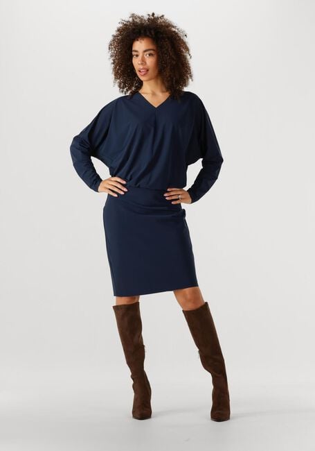 Donkerblauwe JAPAN TKY Midi jurk LYMAS - large