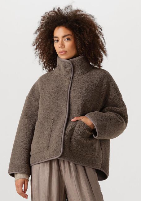 Bruine KNIT-TED Teddy jas JILL - large