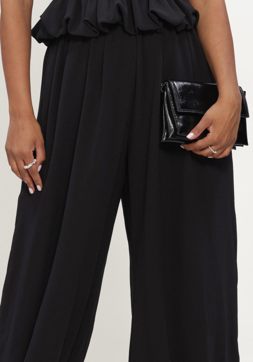 Zwarte ROTATE Balloon broeken BALLOON PLEATED PANTS - large