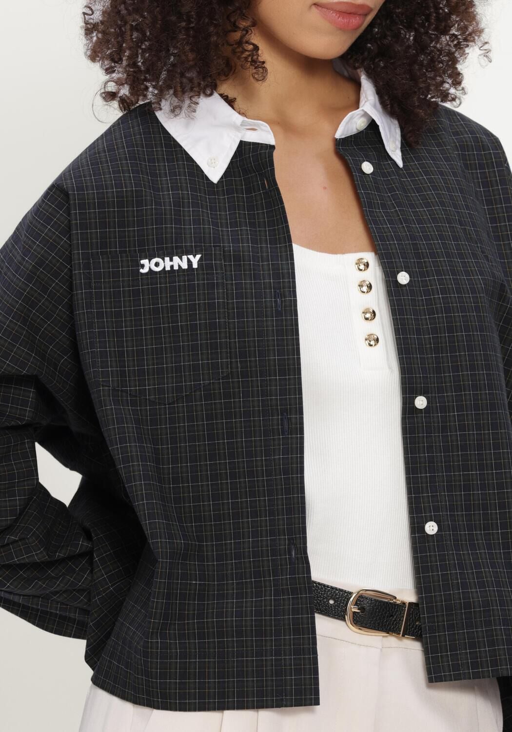 Donkerblauwe JOHNY Blouses BERRO - large