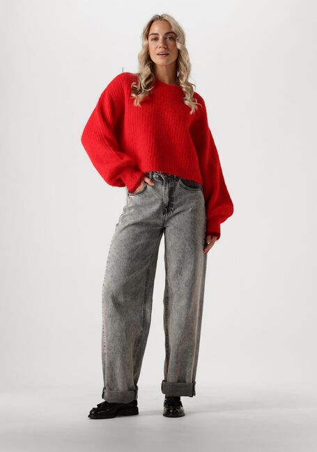 Rode CO'COUTURE Truien/vesten CORALEE CROP KNIT - large