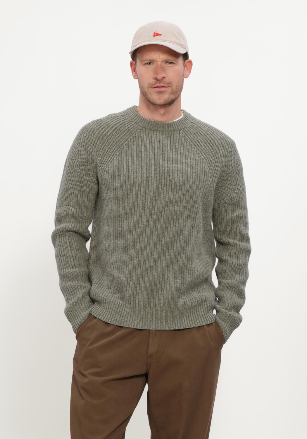 Forét Forét Trui Heren Delta Wool Rib Knit