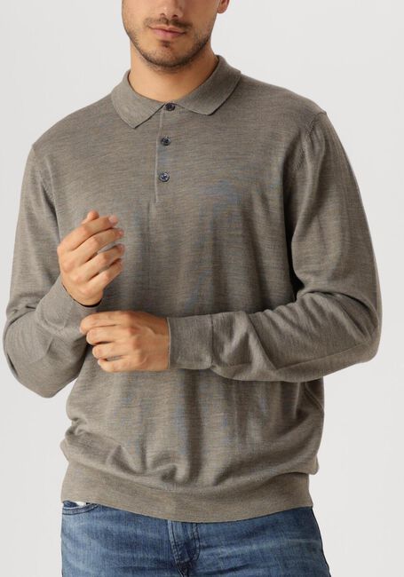 Groene PROFUOMO Polo POLO LONG SLEEVE - large
