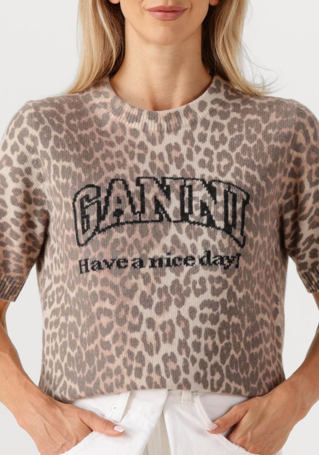 Bruine GANNI T-shirt K2500 - large