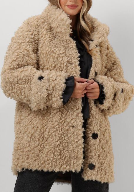 Beige CO'COUTURE Teddy jas TEDDY MIX JACKET - large