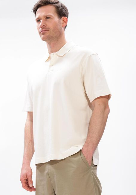 Witte OLAF HUSSEIN T-shirt SIGNATURE PIQUE POLO - large