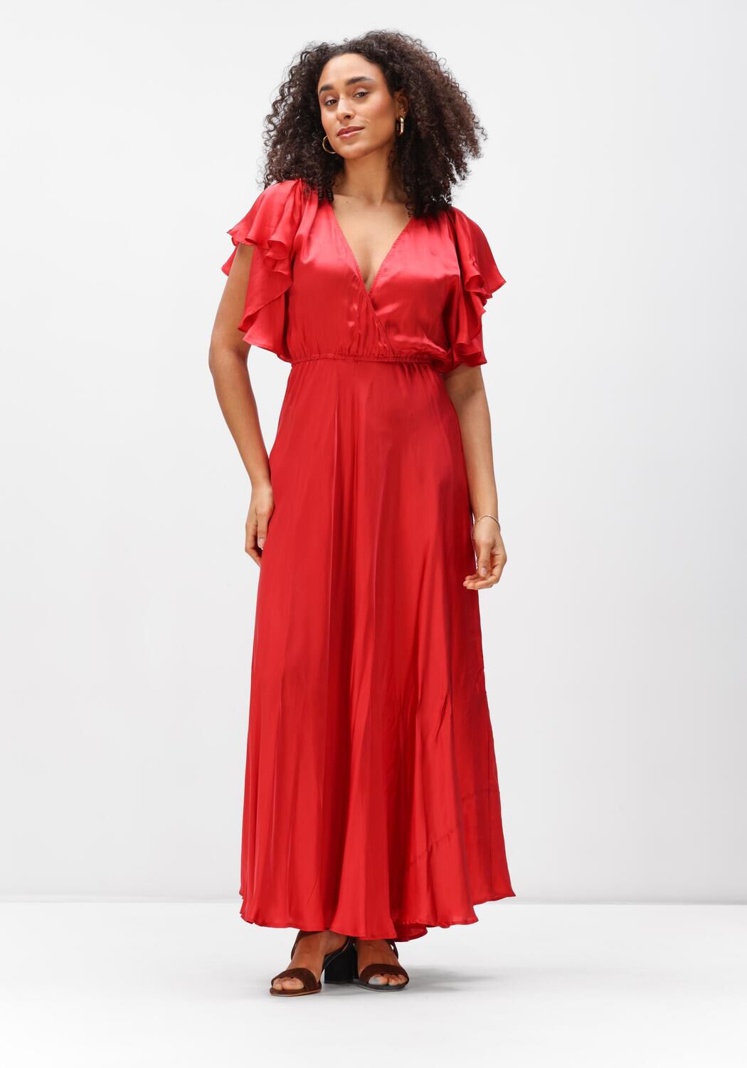 Mes Demoiselles Maxi Jurk Dames Cascais, Maat: 36, Kleur: Rood afbeelding 1