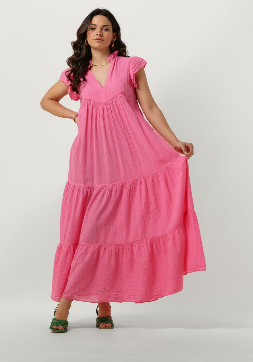 Devotion Maxi Jurk Dames Erietta, Maat: XS, Kleur: Roze