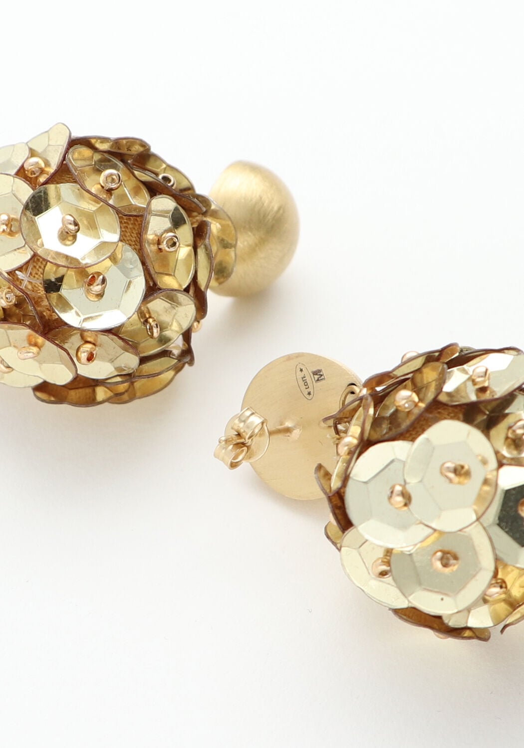 Goudkleurig LOTT. GIOIELLI Oorbellen SQ CUP SEQUIN GLOBE S - large