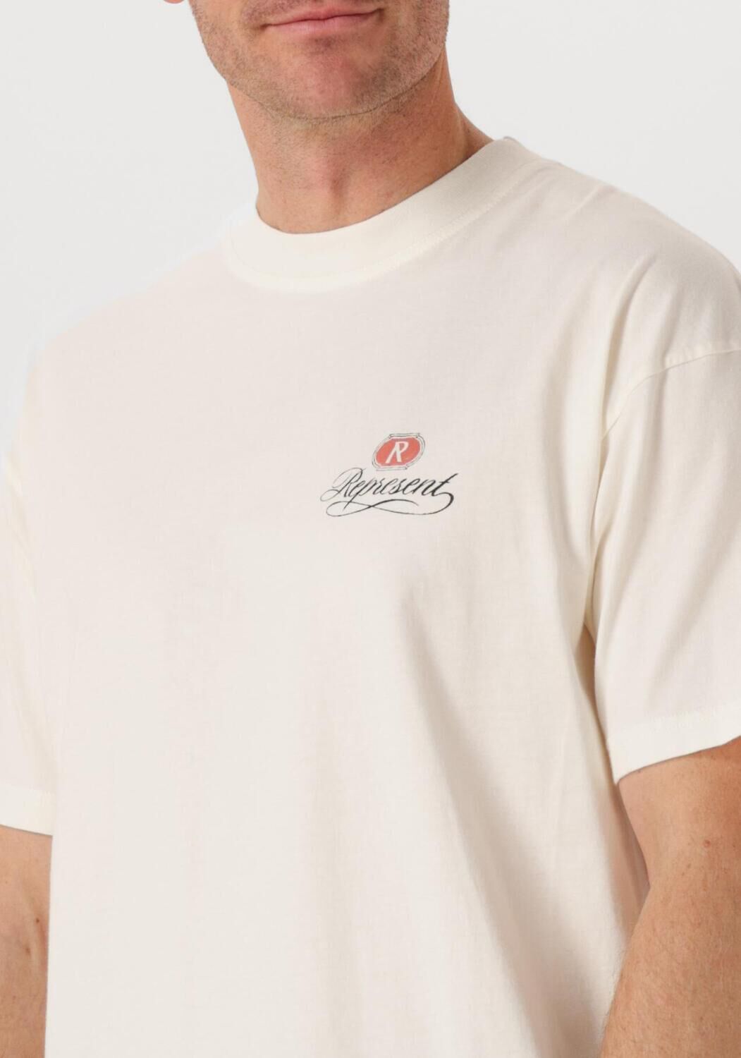 Witte REPRESENT T-shirt GRAND VINTAGE HAND DRAWN T SH - large