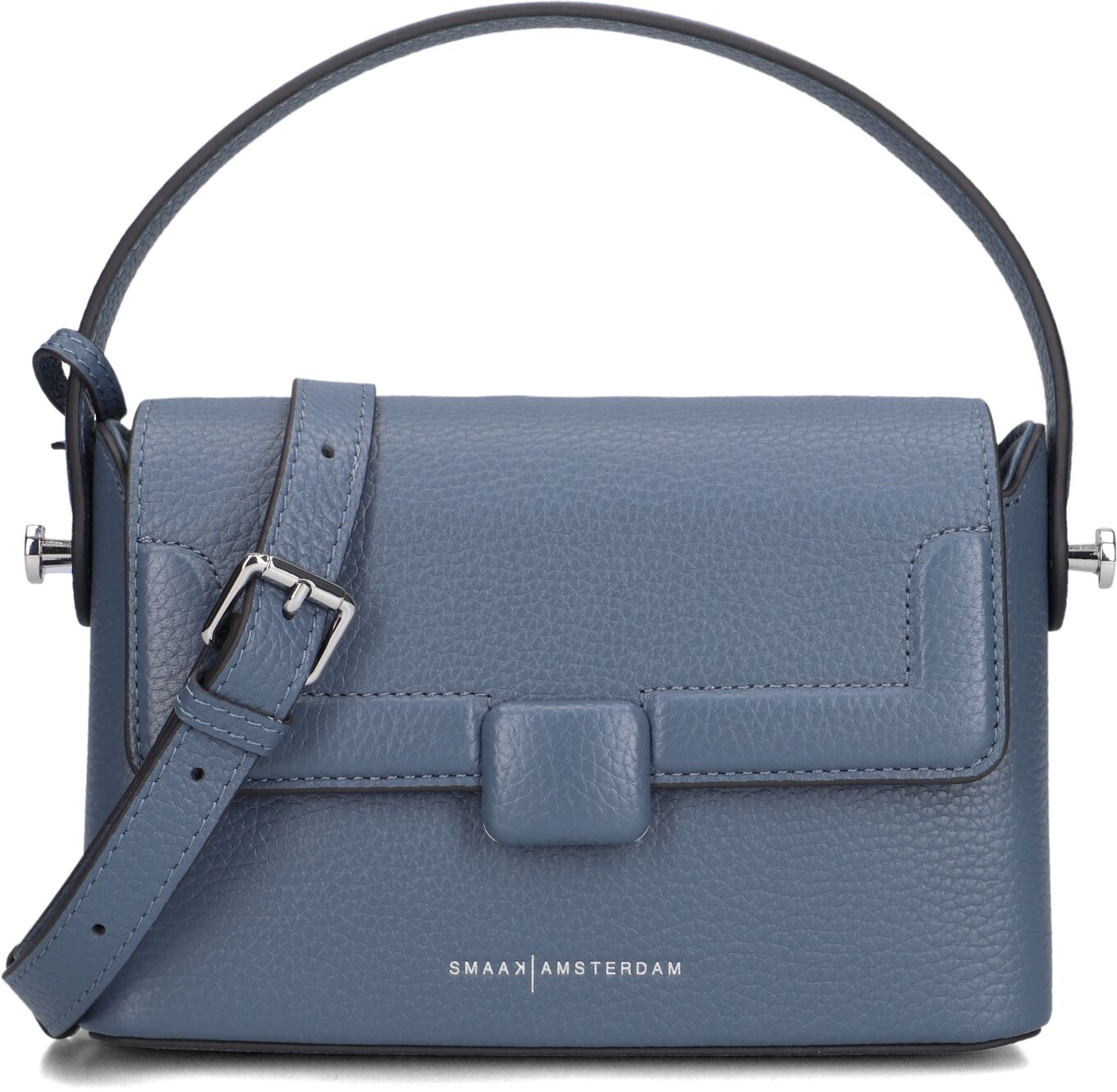 Smaak Amsterdam Schoudertas
Dames Alan, Materiaal: Leer, Kleur: Blauw afbeelding 1