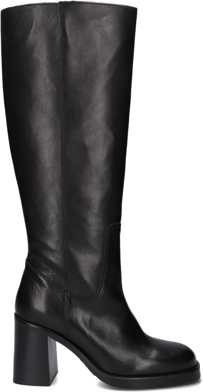 VIA VAI Hoge Laarzen Dames Avery, Maat: 38, Materiaal: Leer, Kleur: Zwart