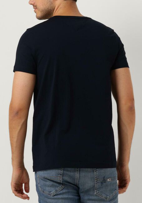 Donkerblauwe TOMMY HILFIGER T-shirt CORE STRETCH SLIM C-NECK - large