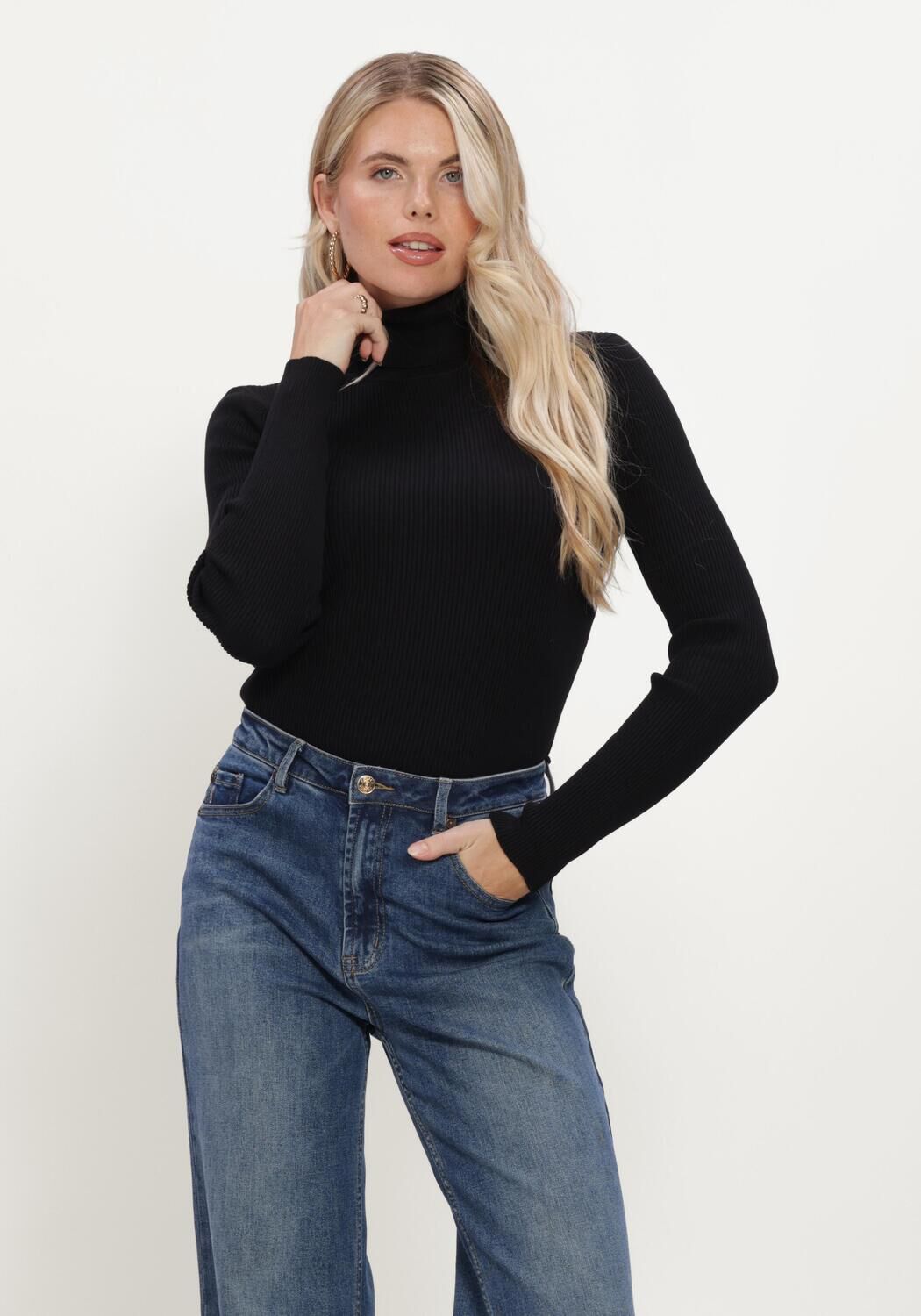 Zwarte LINA LOCCHI Trui LL-BERNADETTE - large