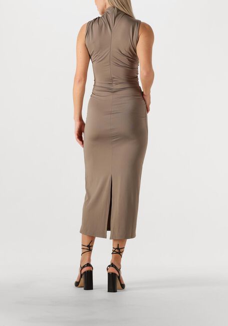 Taupe ROSEMUNDE Maxi jurk BILLIE SL LONG DRAPE DRESS - large