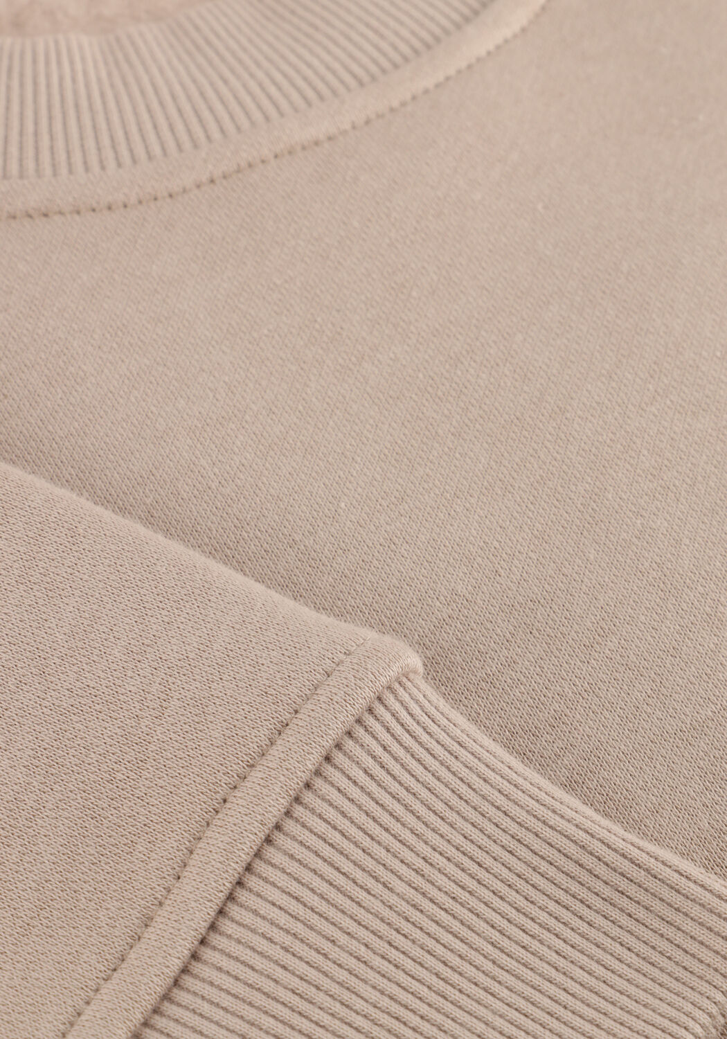 Beige GENTI Trui BASIC LOGO SWEATER - large