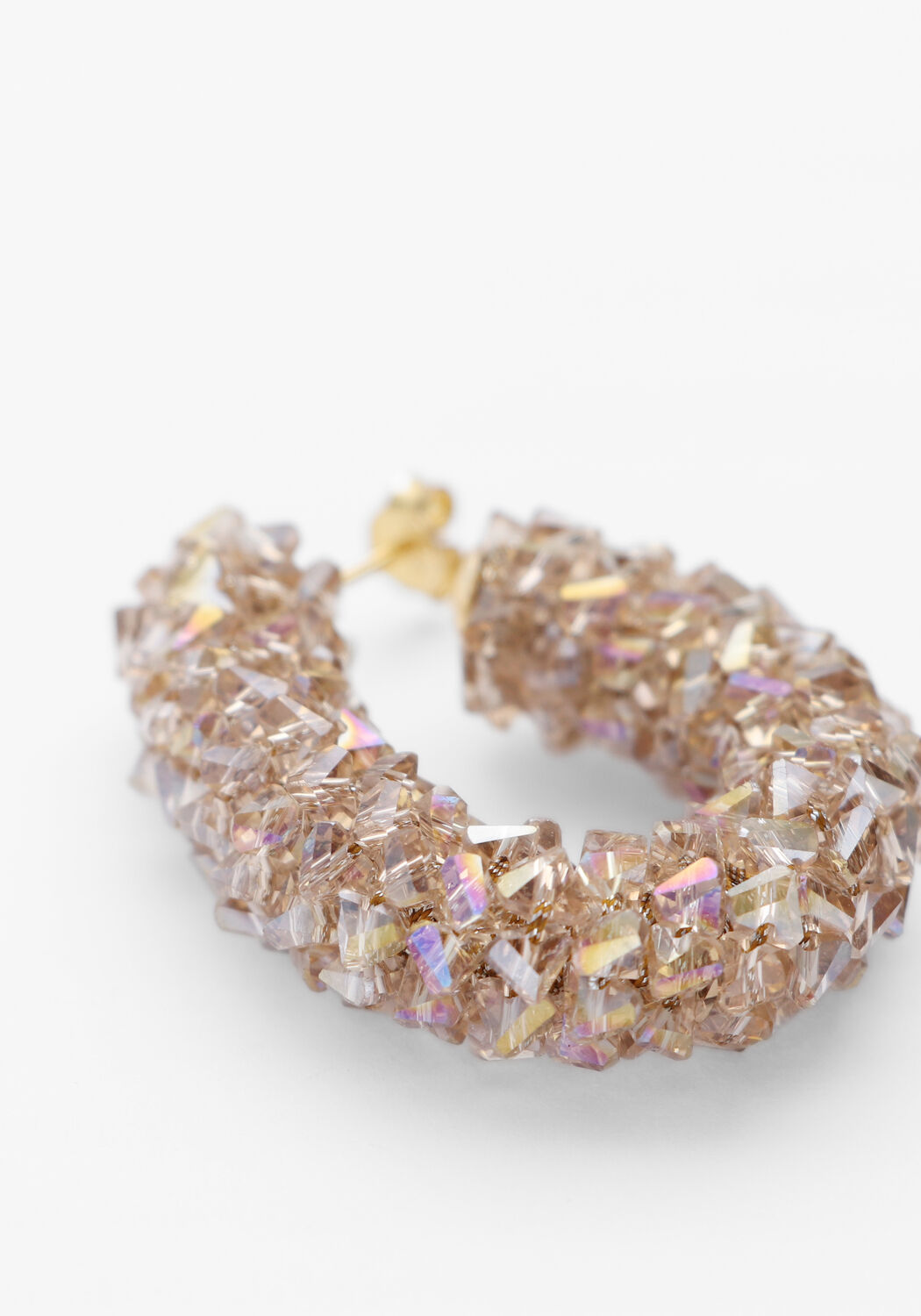 Goudkleurig LOTT. GIOIELLI Oorbellen CREOLE RAW - large