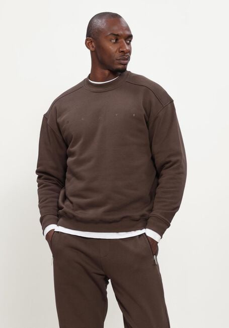 Bruine GENTI Truien/vesten SWEAT CREW - large