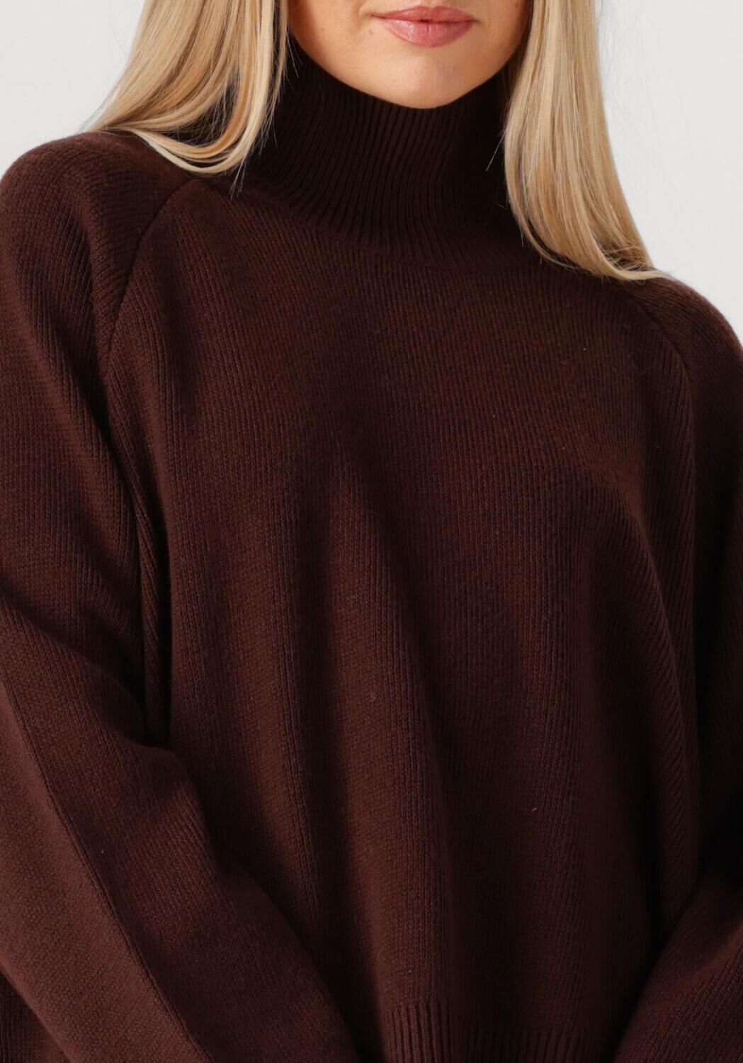 Bruine VANESSA BRUNO Trui FRENE PULL COL MONTANT - large