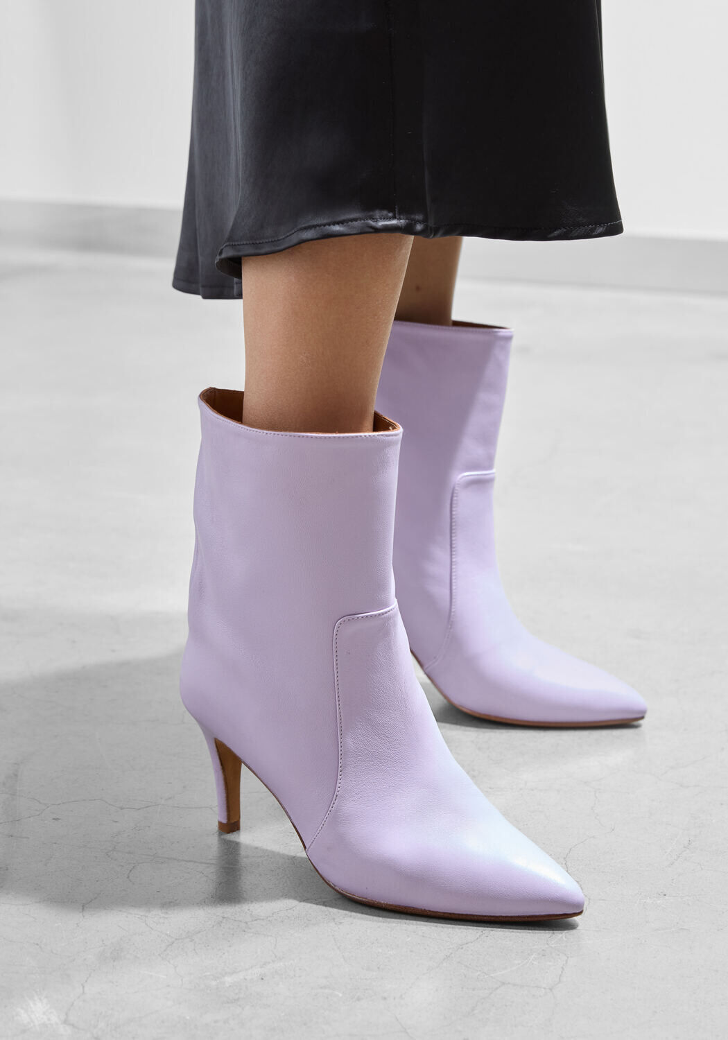 Paarse TORAL Enkellaarsjes ARAN - large