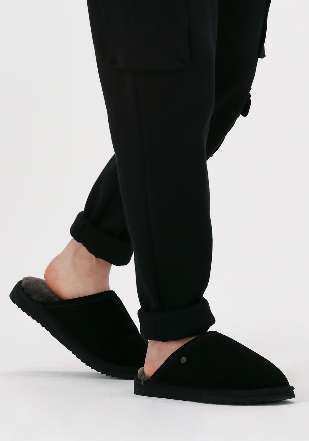 Zwarte WARMBAT Pantoffels CLASSIC UNISEX - large