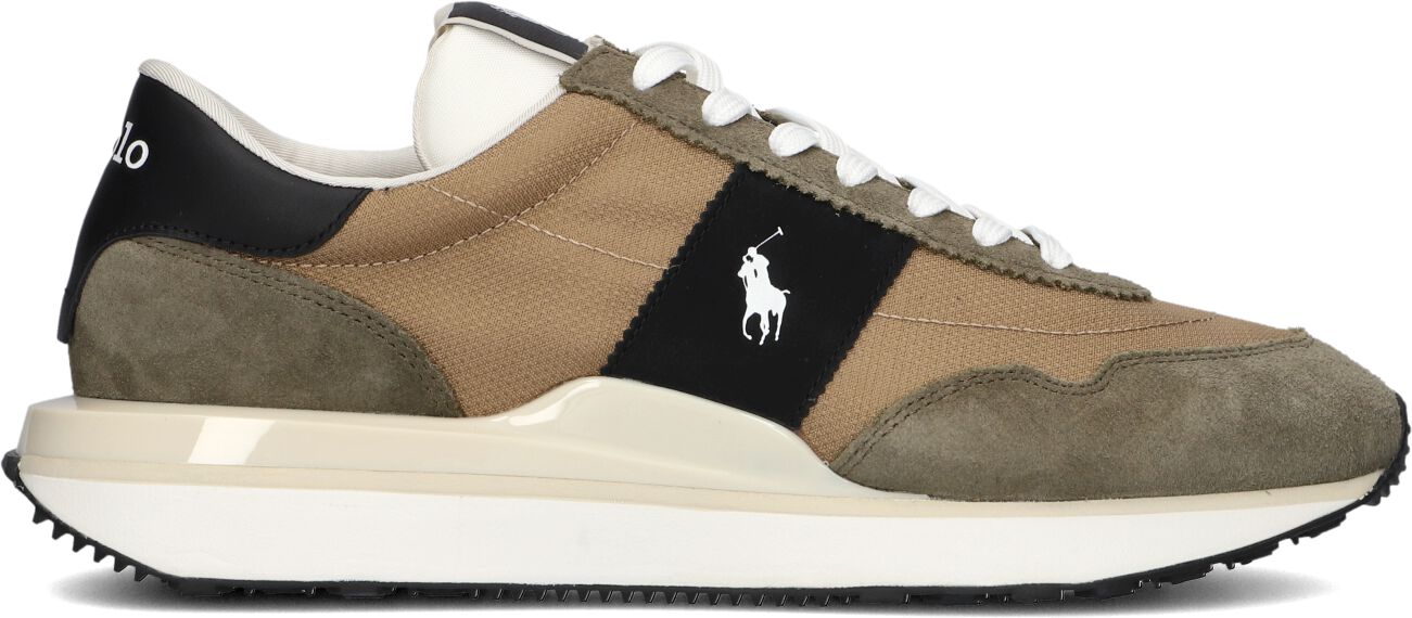 Ralph Lauren Lage Sneakers Heren Train 89, Maat: 43, Materiaal: Textiel, Kleur: Beige