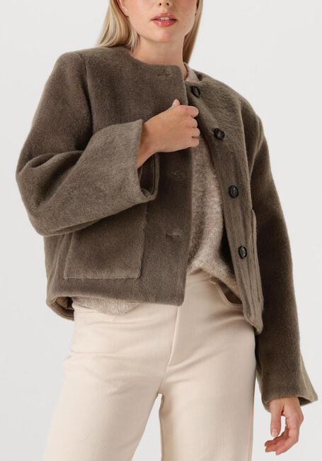 Taupe STUDIO AR Jack AUBREY FAUX MOHAIR - large