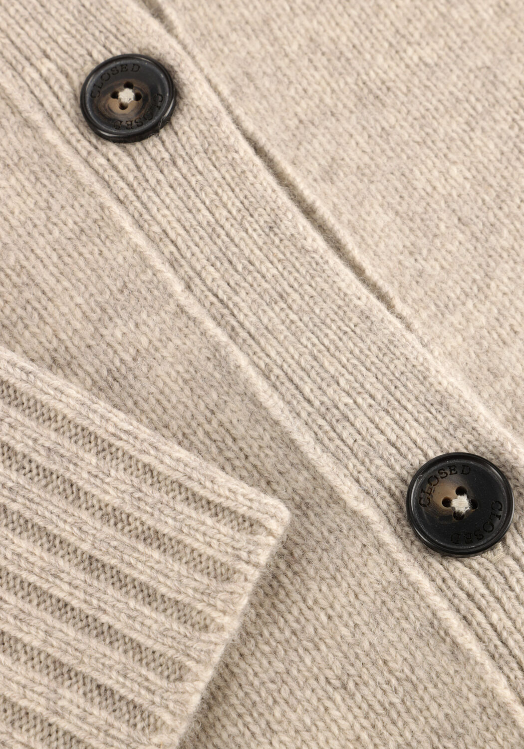 Beige CLOSED Trui ROLLNECK CARDIGAN - large