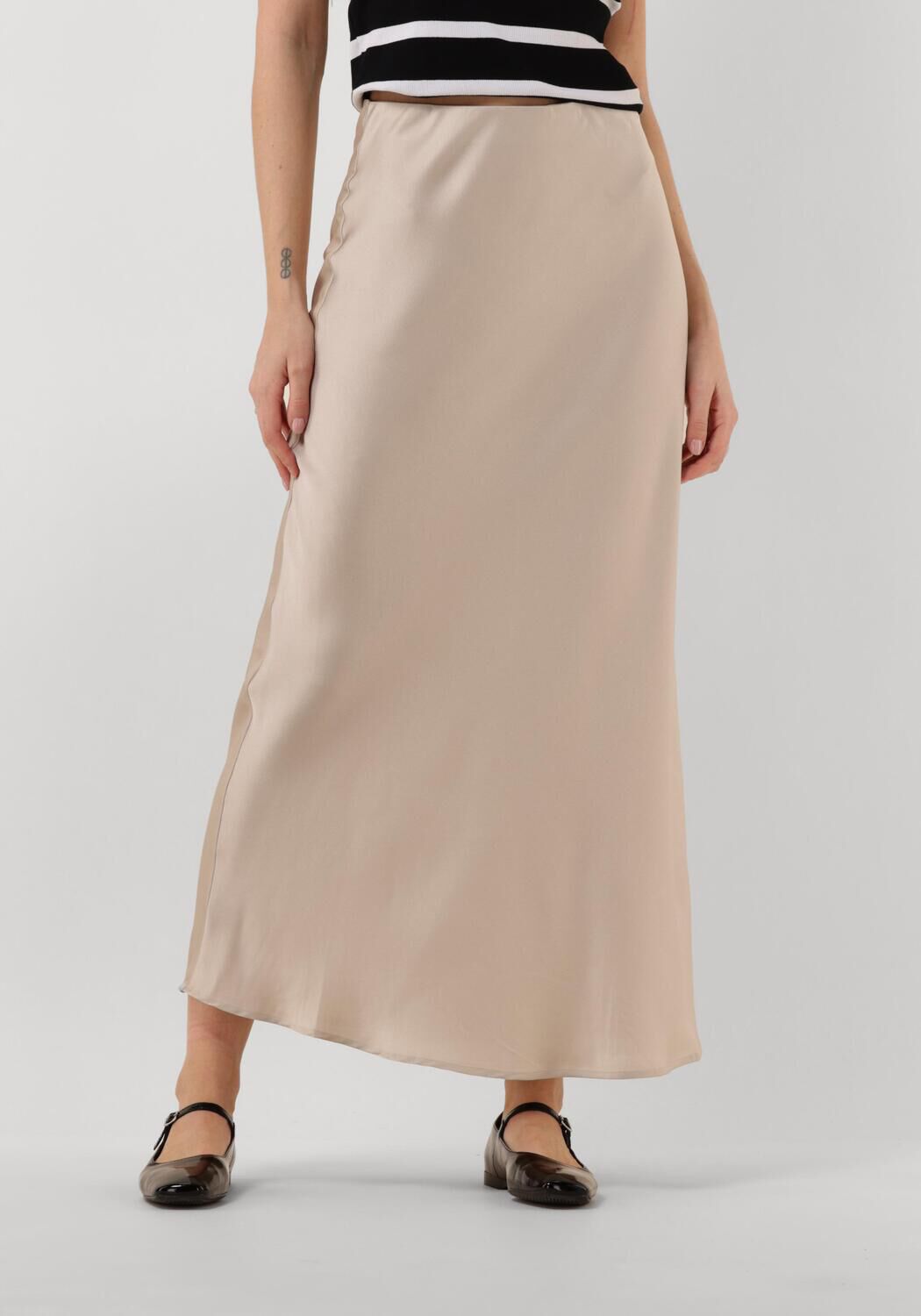 Bruuns Bazaar Midirok Dames Joanelle Skirt, Maat: 36, Kleur: Beige