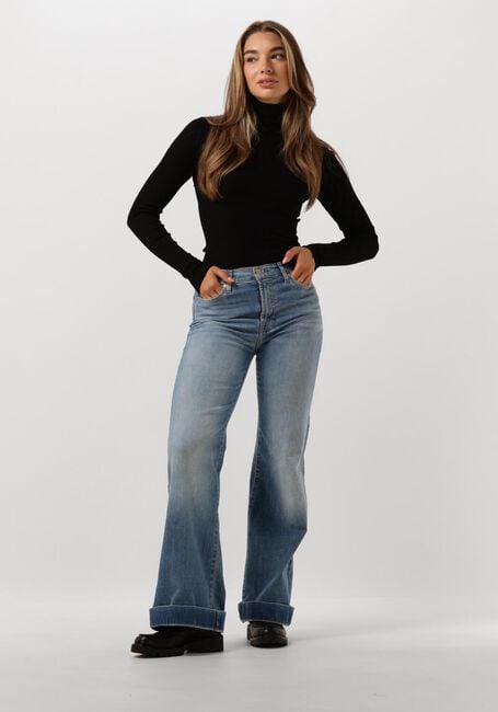 Zwarte ROSEMUNDE Coltrui SILK T-SHIRT W/ ROLLER NECK - large