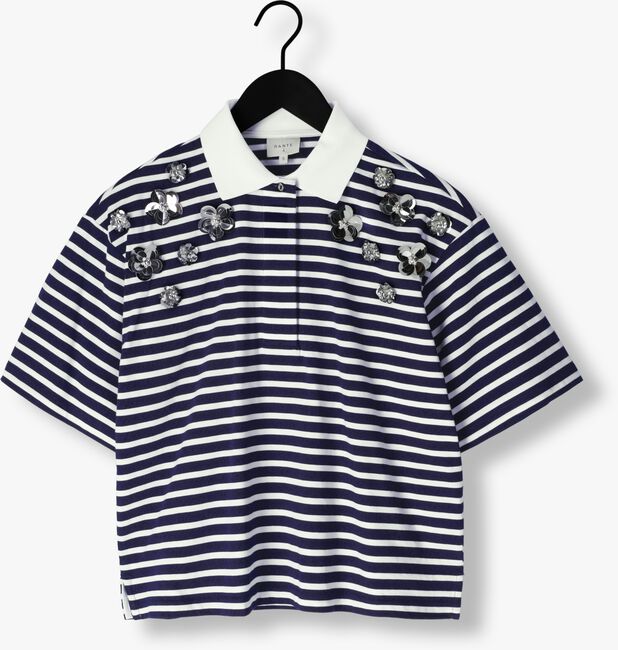 Donkerblauwe DANTE6 T-shirt TITAN EMBELLISHED POLO SHIRT Donkerblauwe DANTE6 T-shirt TITAN EMBELLISHED POLO SHIRT - large
