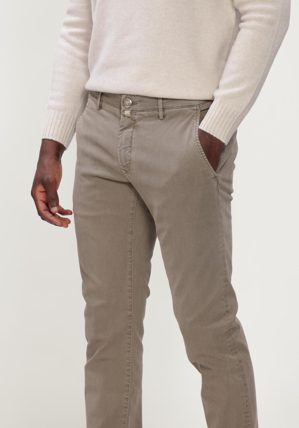 Grijze JACOB COHEN Chino PANTALONE SLIM FIT BOBBY - large