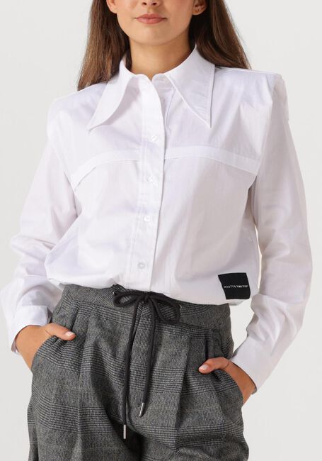 Witte HAUTE L'AMITIÉ Blouses POPLIN ROLOU SHIRT - large