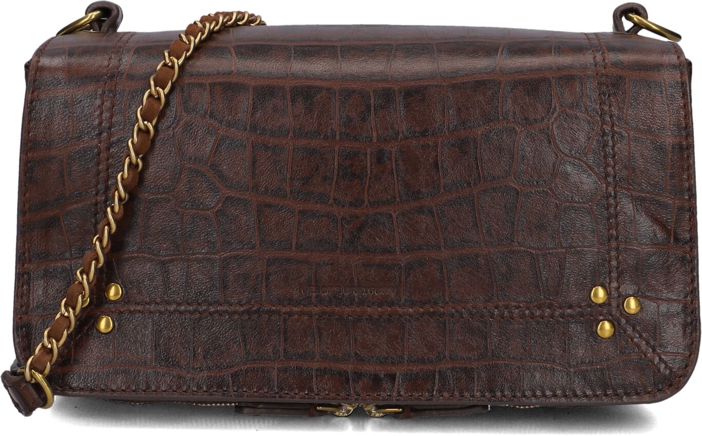 Jérôme Dreyfuss Jérôme Dreyfuss Crossbodytas Dames Bobi, Materiaal: Suède, Kleur: Cognac
