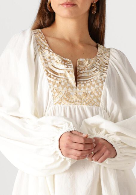 Gebroken wit GREEK ARCHAIC KORI Mini jurk 330432 - large