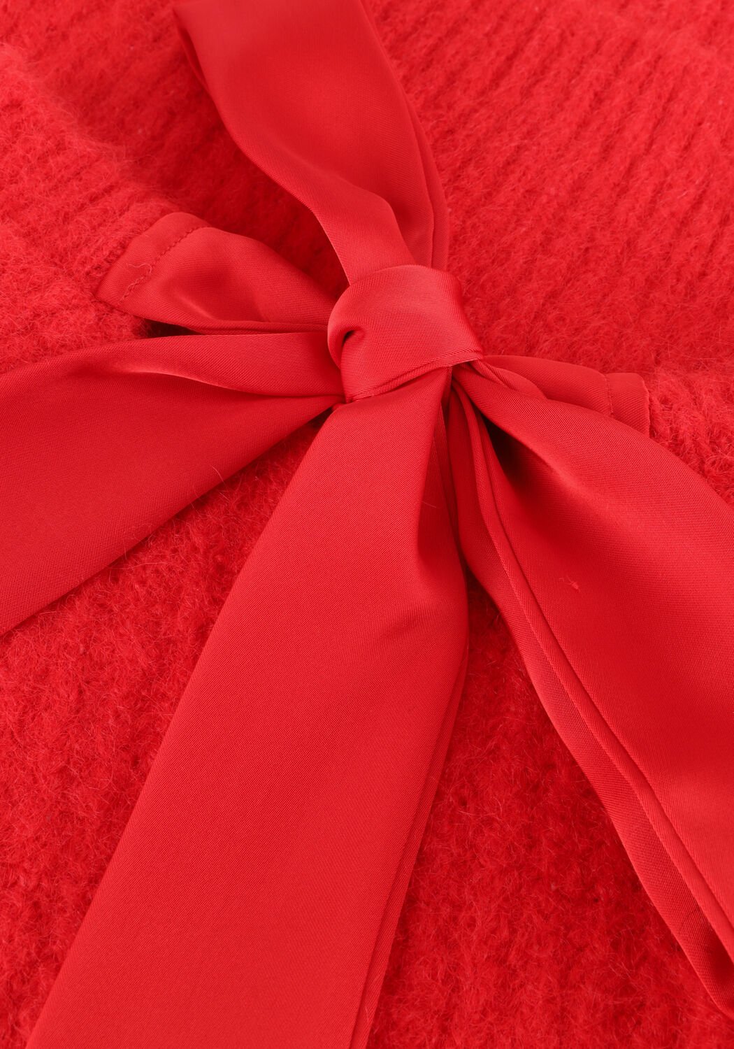 Rode CO'COUTURE Trui CORALIE BOW RIB KNIT - large