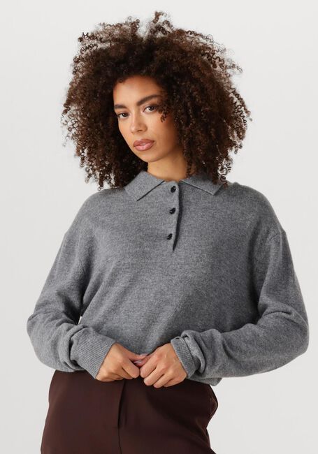 Grijze SECOND FEMALE Trui VILENA KNIT LS - large
